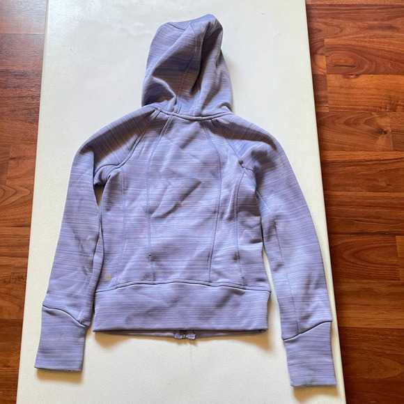 90 Degree By Reflex Girl's Purple Full Zip Hooded Jacket • Size S (7/8) 🗣 - Picture 3 of 5